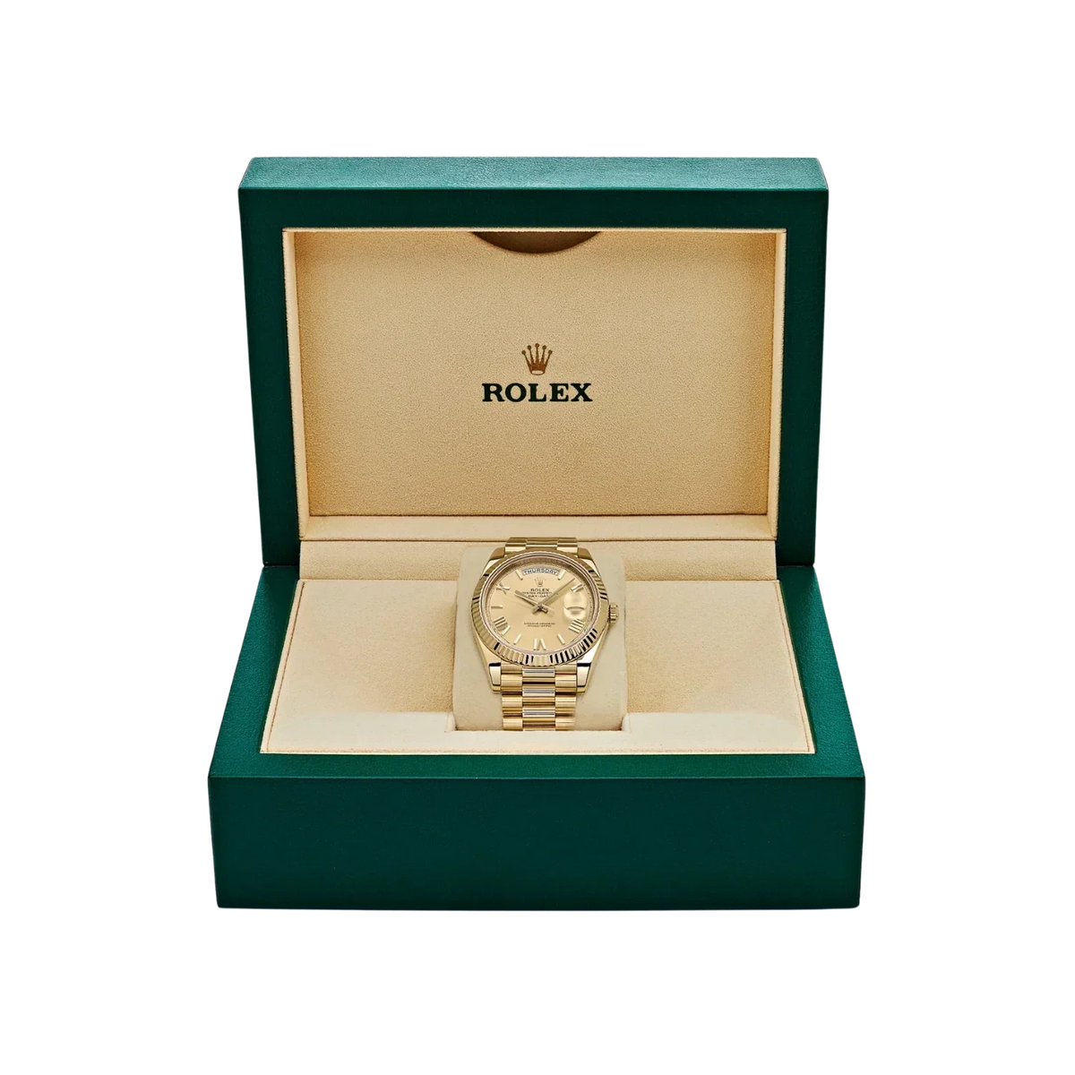 Day-Date 40mm Yellow Gold Champagne Roman Dial m228238-0006