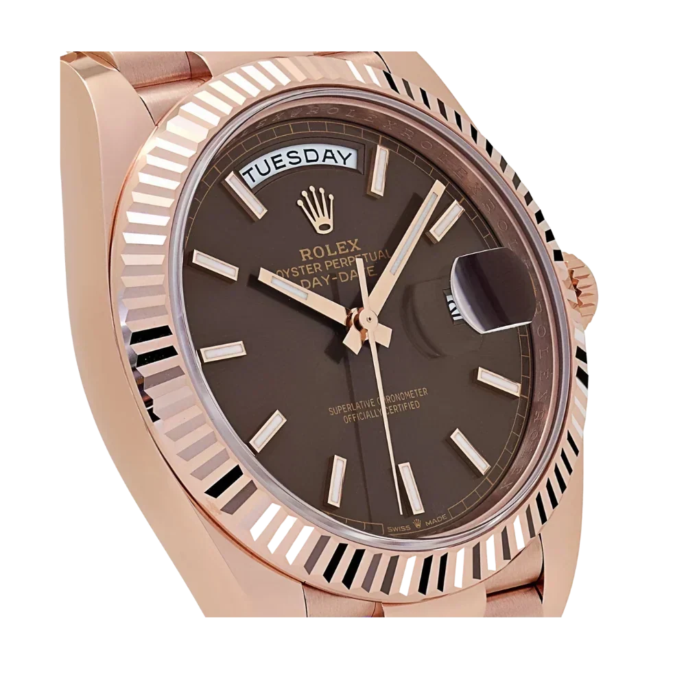 Day-Date 40mm 228235 Rose Gold Chocolate Roman Dial (2025)