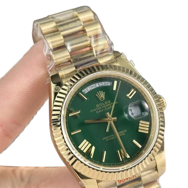 Day-Date 40mm Green Roman Yellow Gold 228238