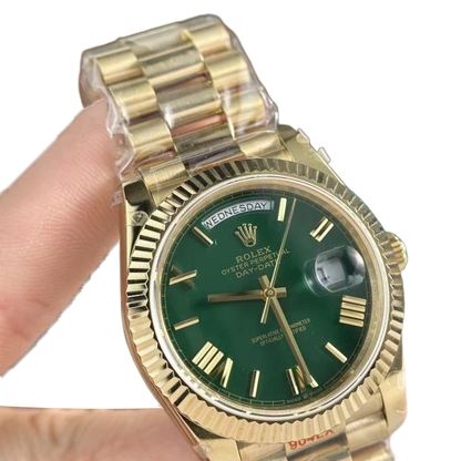 Day-Date 40mm Green Roman Yellow Gold 228238