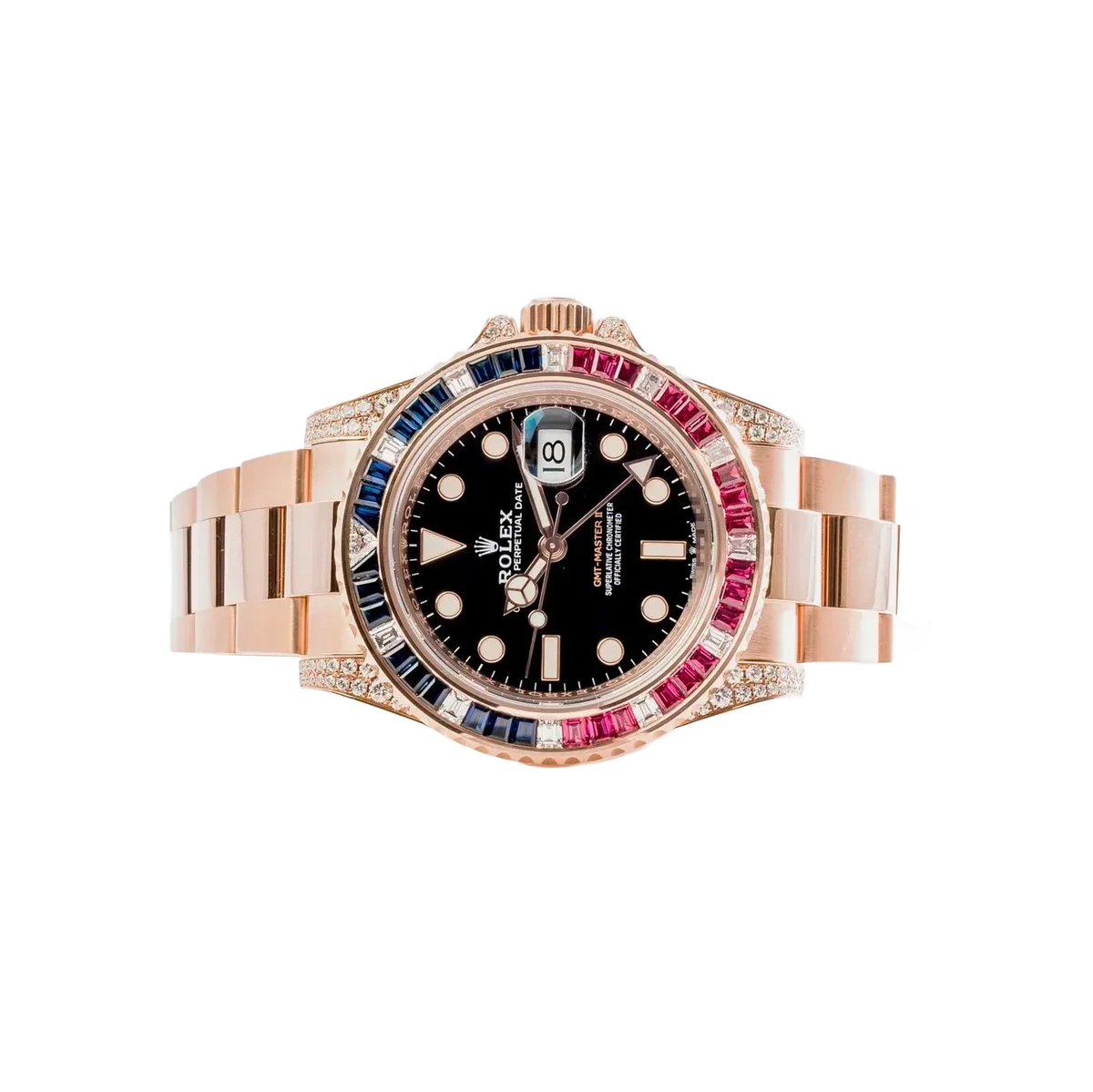 GMT-Master II 40mm Everose Diamond 126755SARU