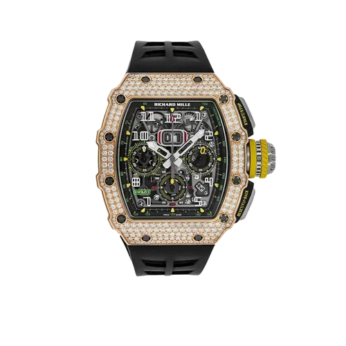 RM 11-03 Flyback Chronograph Diamond Set Rose Gold