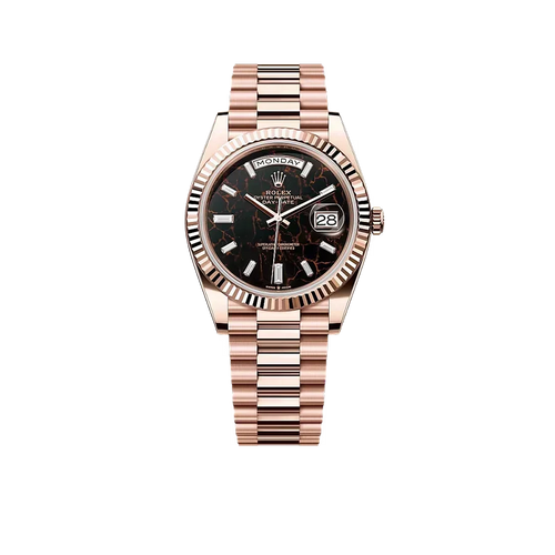 Day Date President 40 mm Everose Gold Eisenkiesel Diamond Dial 228235