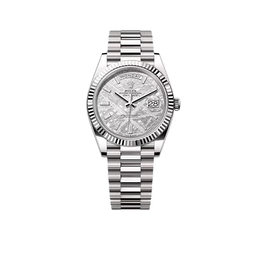 Day-Date 40 228239 White Gold Meteorite Diamond Dial