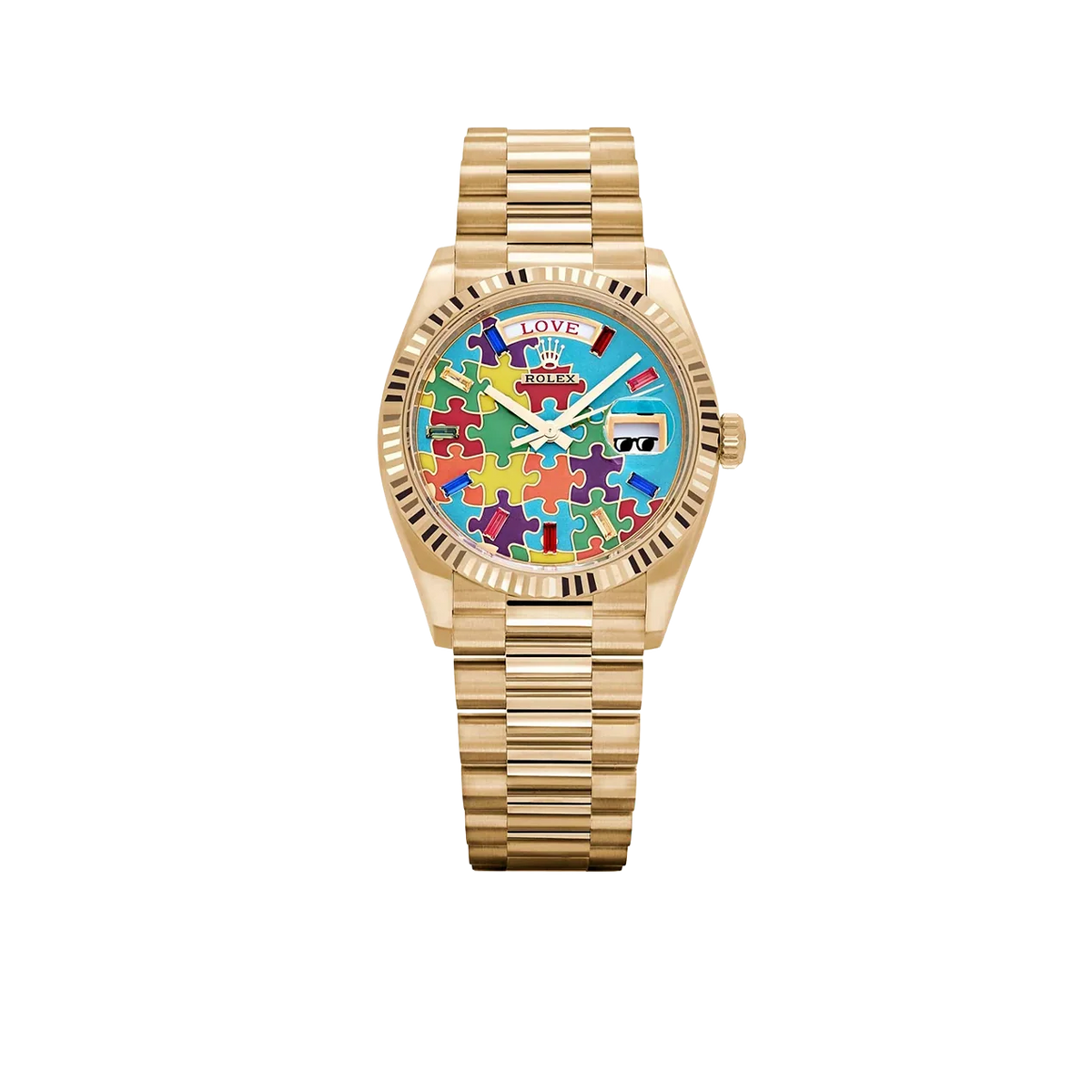 Day-Date 36 128238 'Emoji Puzzle' Yellow Gold