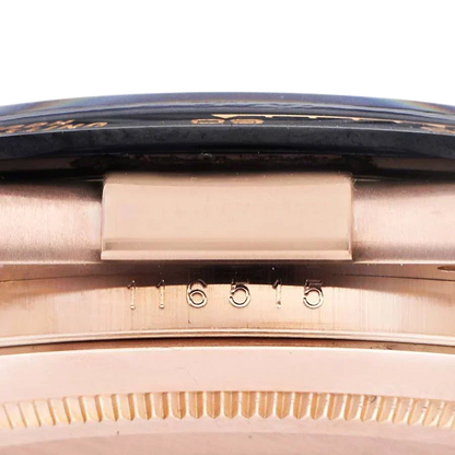 Daytona 40mm Rose Gold Oysterflex Chocolate Dial Mens Watch 116515