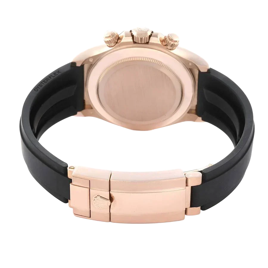Daytona 40mm Rose Gold Oysterflex Chocolate Dial Mens Watch 116515