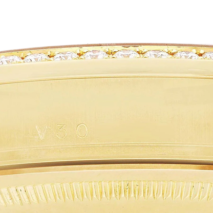 President Day-Date 36mm Yellow Gold Diamond Bezel Mens Watch 118348