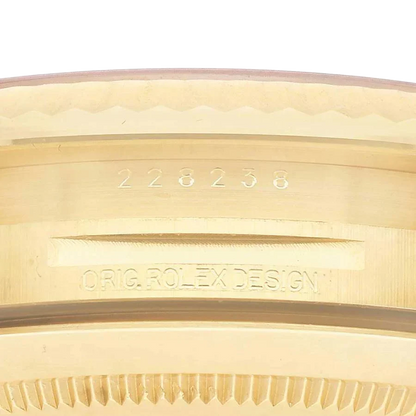 President Day-Date 40mm Yellow Gold Diamond Mens Watch 228238